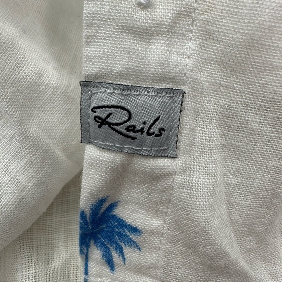 Rails Whitney Neon Palms Button Down Top. Size Small - Picture 5 of 8